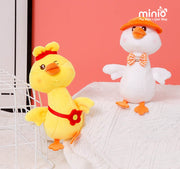 Móc khoá bông vịt vàng túi hoa