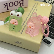 Móc khoá chibi heo phát sáng PO