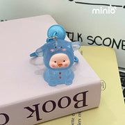 Móc khoá chibi heo phát sáng PO