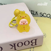 Móc khoá chibi heo phát sáng PO