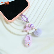 Móc khóa dép crocs Kitty