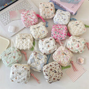 Móc khoá ví vải hoa nhí DH