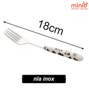 Nĩa inox bò sữa 18cm