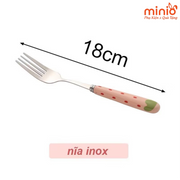 Nĩa inox dâu tây 18cm