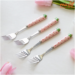 Nĩa inox dâu tây 18cm