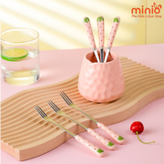 Nĩa inox dâu tây nhỏ