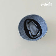 Nón cụp jean hoạ tiết nơ PP