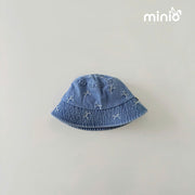 Nón cụp jean hoạ tiết nơ PP