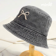 Nón trẻ em thêu nơ PP