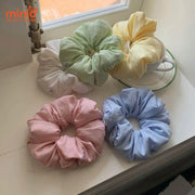 Scrunchies vải phồng charm nơ PO
