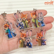 Set 2 móc khóa meka Zootopia