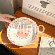 Set chén dĩa heo hồng