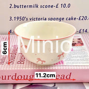 Set tô chén sứ nơ hồng ĐN