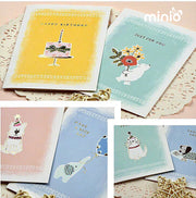 Thiệp chúc mừng màu pastel