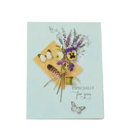 Thiệp hoa 3D óng ánh 14x18cm