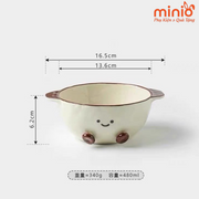 Thố nhỏ cafe có tai cầm