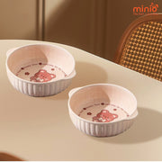 Thố sứ 6in có tai gấu hồng