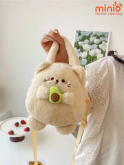 Túi đeo thú bông ôm trái cây