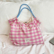 Túi tote bầu caro DH