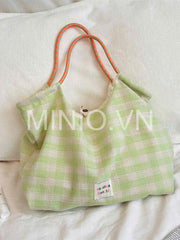 Túi tote bầu caro DH