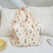 Túi tote bầu hoạ tiết nhí DH