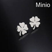 Bông tai titan cỏ 4 lá