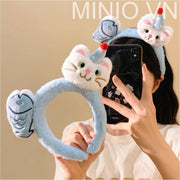 Cài tóc mèo cá xanh