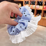 Cột tóc xanh tim bèo