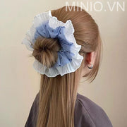 Cột tóc xanh tim bèo