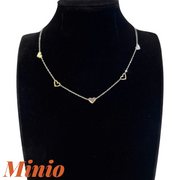 Dây chuyền titan 5 tim 042MH