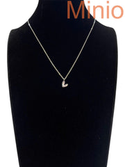 Dây chuyền titan tim hồng 043MH