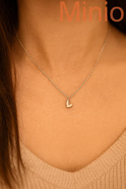 Dây chuyền titan tim hồng 043MH