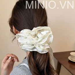 Scrunchies hoa nhí bèo 4 lớp