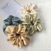Scrunchies vải lụa trơn 040 UX
