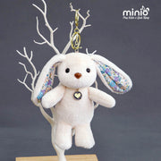 Móc khoá thỏ tai dài hoa nhí