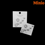 Set 3 đôi bông tai xi 925 071140