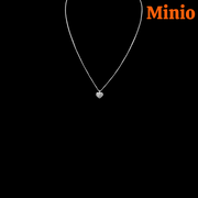 Dây chuyền xi 925 tim đá tim 050100 MH