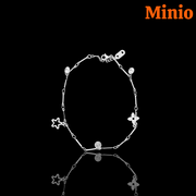 Lắc chân inox đá charm đốt 025 MY