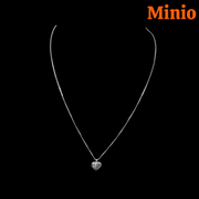 Dây chuyền xi 925 tim đá tim 050100 MH