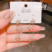 Bông tai dài xi 925 gold 076150 MH