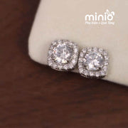 Bông tai hạt đá xi 925 041MH