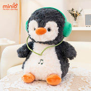 Thú bông cánh cụt tai nghe