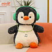 Thú bông cánh cụt tai nghe