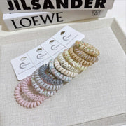 Set cột tóc lò xo màu hologram