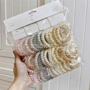 Set cột tóc lò xo màu hologram