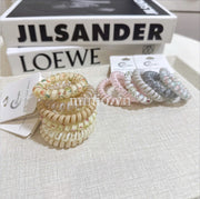 Set cột tóc lò xo màu hologram