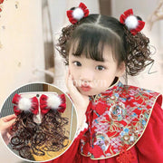 Set 2 kẹp tóc giả cho bé DH