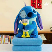 Stitch ôm thỏ, vịt nhồi mền
