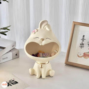 Mèo há miệng decor