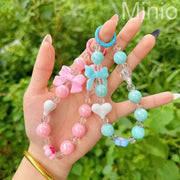 Móc khoá đeo điện thoại chuỗi hạt